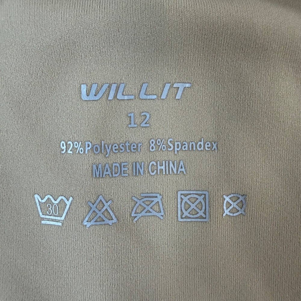 Willit Womens Tan Athletic Skort Size 12 Golf Tennis Hiking Skirt with Pockets - Picture 3 of 6